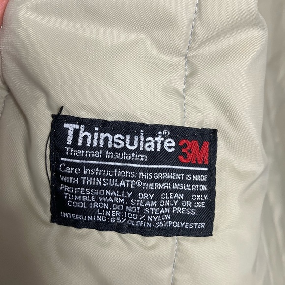 London Fog “Thinsulate” Women’s Trench Coat, 14 P, Khaki, Removable Liner - Picture 11 of 13